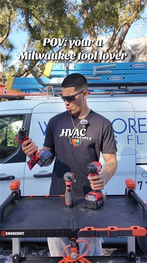 Hvac Disciple on Instagram: "MILWAUKEE LOVER🔴 | #foryoupage #viral #hvac #hvactechnician #milwaukeetool"