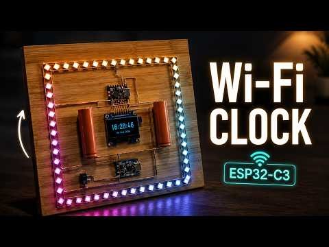 I Built a Wi Fi Clock Using ESP32 C3 & Copper Wire