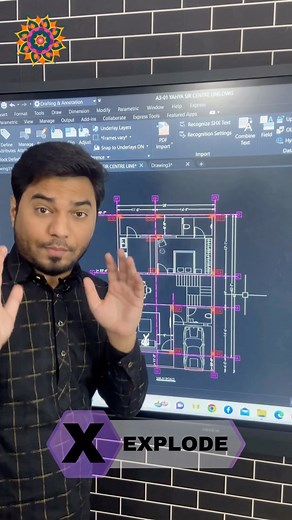 ☑️ X (SHORTCUT KEY ) EXPLODE / Breaks a compound object into its component objects. Find. Explodes a compound object when you want to modify its components separately. Objects that can be exploded include blocks, polylines, and regions, among others. Happy Diwali 🔥😊 @civil_by_yahya_sir 🪔𝐎𝐍 𝐓𝐇𝐈𝐒 𝐃𝐈𝐖𝐀𝐋𝐈 𝐒𝐏𝐄𝐂𝐈𝐀𝐋 𝐎𝐅𝐅𝐄𝐑🧨 🎉 𝐄𝐗𝐂𝐋𝐔𝐒𝐈𝐕𝐄 𝐂𝐎𝐍𝐒𝐓𝐑𝐔𝐂𝐓𝐈𝐎𝐍 𝐋𝐄𝐀𝐑𝐍𝐈𝐍𝐆 𝐌𝐎𝐃𝐔𝐋𝐄 ✨ 🔗𝐋𝐢𝐧𝐤 𝐢𝐬 𝐆𝐢𝐯𝐞𝐧 𝐢𝐧 𝐁𝐢𝐨👆🏻 🤩 𝟓 𝟓 = 𝟏𝟎 𝐂𝐎𝐔𝐑𝐒𝐄𝐒 �