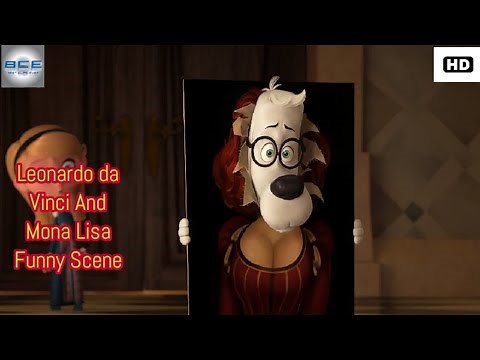 Leonardo Da Vinci And Mona Lisa Funny Scene - Mr. Peabody and Sherman || Best Clips
