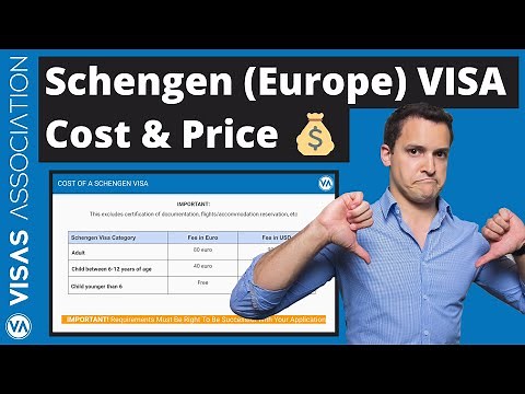 Cost of a Schengen VISA and Europe Visa