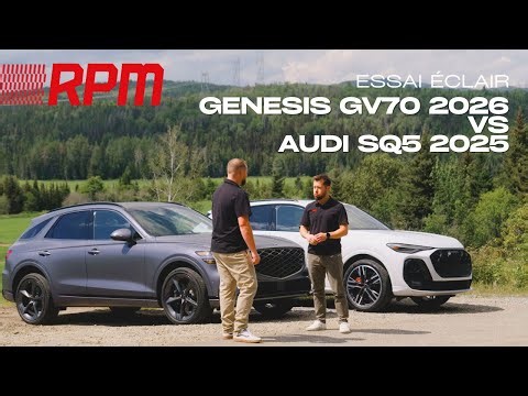 Comparo : Genesis GV70 Sport 2026 contre Audi SQ5 Technik 2025