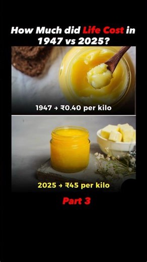 💰 1947 vs 2025: Ghee Price Shock! 😳🇮🇳