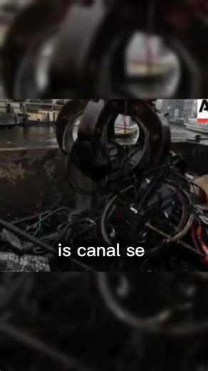 Amsterdam pools 15,000 bikes from water #facts #amsterdam #viralfacts #trending #shorts