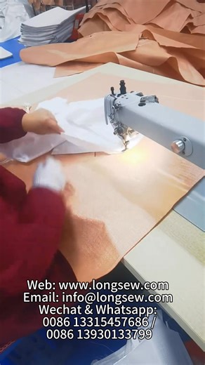 Long arm sewing machine for big bag ( FIBC) top or bottom cover sewing | Vicky Wang