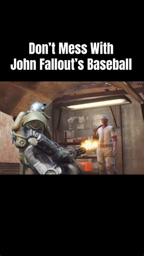 Don’t mess with John Fallout’s baseball. #fallout4 #fallout #falloutmemes