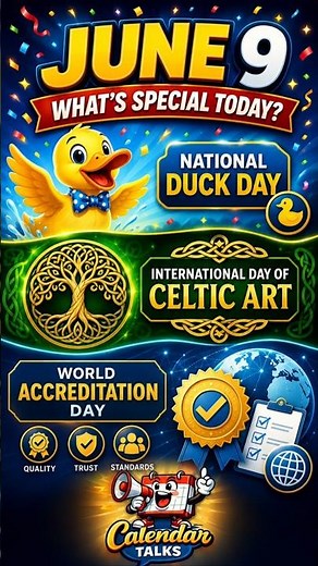 What’s Special Today? June 9 | English | Calendar Talks #day #todayspecial #specialday