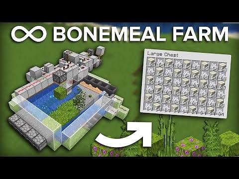 Minecraft Moss Block Bone Meal Farm - Self Sustaining - 500+ Per Hour