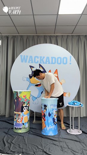 Bluey Birthday Party #blueyparty #blueydecorations #blueyandbingo #disney #fyp #foryou #secondbirthday #backdrop #cylinder #partytime #balloontiktok #genderrevealideas #partydecor #stand #partyideas #customized #balloons | WhoopeeParty | Facebook