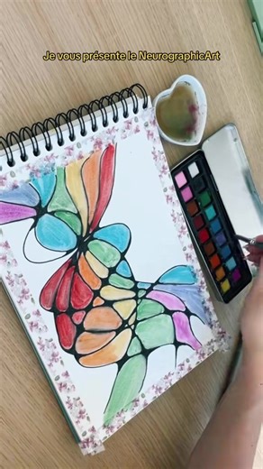 Et bonne semaine de vacances à bon nombre d’entre vous je vous souhaite pleins de créativité et de détente 🥰 Je vous présente le neurographique art si cela vous dit de tester
