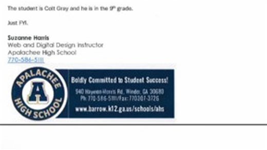 Defense cross examination of Apalachee High assistant principal