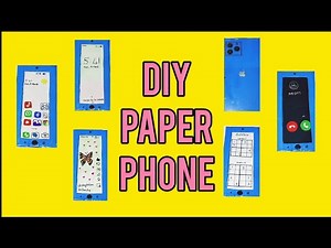 How to make Paper phone | DIY paper phone at home | Paper crafts | Playful DNA
