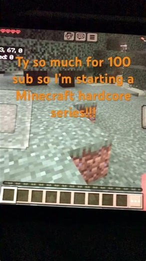 Ty for 100 subs starting Minecraft hardcore series