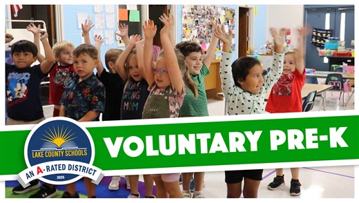 A good PreK program creates a solid foundation for future learning! Please visit Lake County Schools' VPK webpage for more information. | Lake County Schools