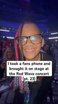 I took a fans phone on stage at the Rod Wave concert #viral #rodwave #concert