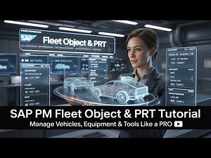 SAP PM Fleet Object & PRT Tutorial | Manage Equipment,Vehicles, Tools Like a Pro(Step-by-Step Guide)