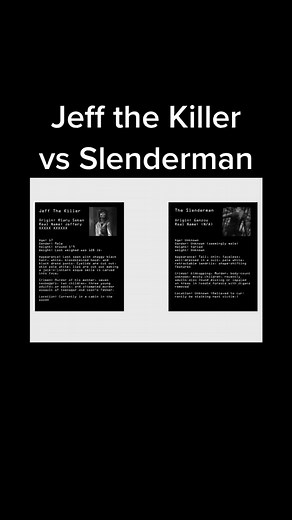 Jeff the Killer vs Slenderman #slenderman #jeffthekiller #horror #lightemup #scary #creepypasta