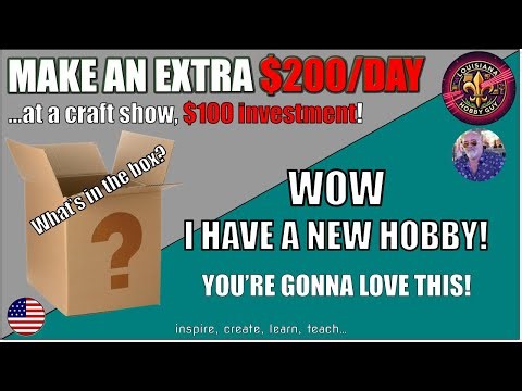 😲 How to make an extra $200 a DAY at a craft show, NEW Hobby!