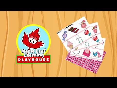 Valentine's Matching Game | Simple Game for Kids | Maple Leaf Learning Playhouse