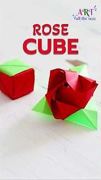 How to Make a Magic Rose Cube 🌹📦 | Quick Modular Origami Craft for Beginners