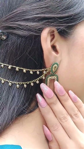 Traditional Multi-Layered Beaded Ear Chain