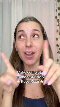 Full makeup look using only Ruby Rose ❤️ Want a part 2? #makeup