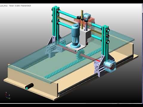 3- Axis Industrial Machine Simulation Using MSC Adams