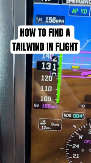 HOW TO FIND A TAILWIND IN FLIGHT