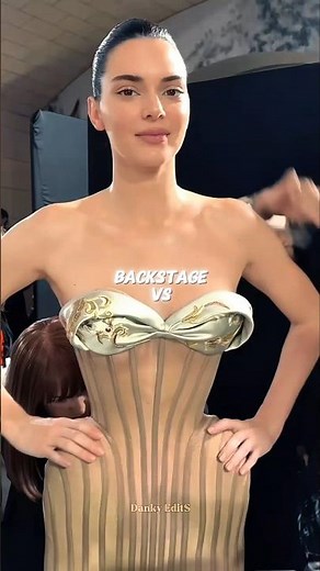 Kendall Jenner Backstage vs Runway ✨ | Schiaparelli SS25 Stunning Transformation