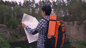 Download Female climber lost. for free