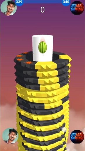 🍉🍉🍉 full smash 3D stackball game play ▶️⏯️😀😀 /🎯 Jayabal Gaming 🎯