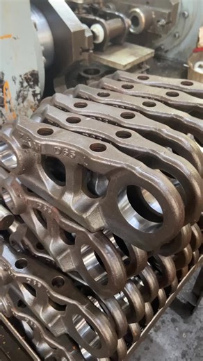 Undercarriage parts for heavy machinery. #dozertrackchains #idlerwheels #heavydutymechanic #trackboltandnut #dozerparts