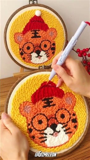 Punch needle embroidery pen