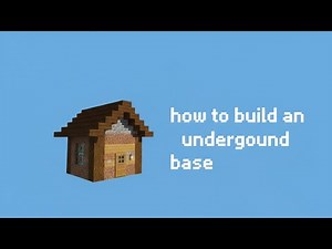 How to build a small underground bunker in Minecraft!