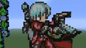 Minecraft Pixel Art: Dante from Devil May Cry