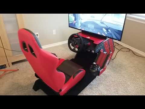 DIY Racing Simulator, vinyl wrapped Racing Rig for PS4!
