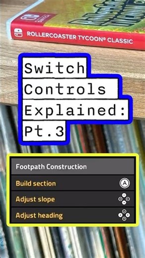 RollerCoaster Tycoon (Footpath Construction) #nintendoswitch #gamingtutorial #gameplay