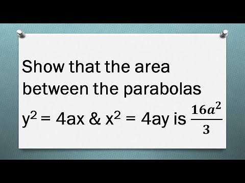 MA25C01| MA3151| Area using double integration tamil | Area between the parabolas y^2=4ax & x^2=4ay