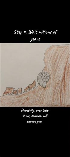 How to become a fossil #prehistoric #dinosaur #drawing