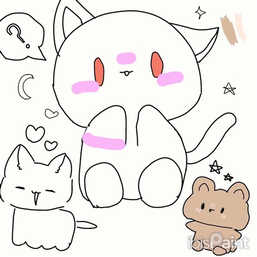 みぃちゃんを描いたよ〜✨#ドロボー幼稚園2 #𝗶𝗯𝗶𝘀 𝗣𝗮𝗶𝗻𝘁X #アイビスペイント #イラストメイキング