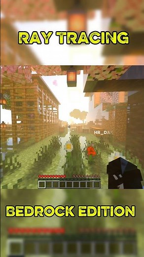 Minecraft bedrock ray tracing|| minecraft pe rtx || #rtx #shaders #viral #shorts #mcpe #shaders
