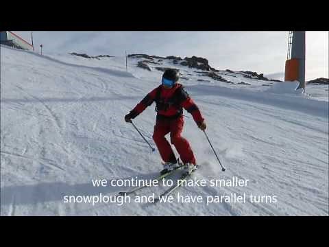 Skiing parallel turn simple exercise 2016