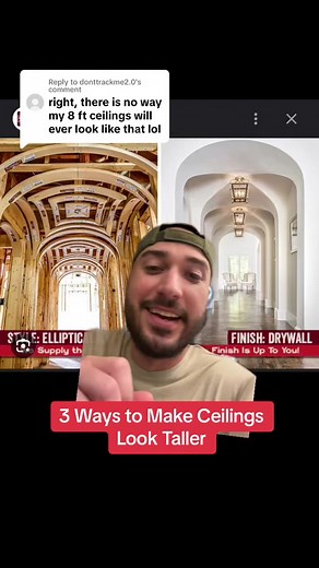 Replying to @donttrackme2.0 If you’ve got low ceilings here are a few ways to make your ceiling look higher. #lowceilings #interiordesigntips #interiordesignideas #contractortips #remodelingmyroom #remodelschool @Remodel School @Remodel School @Remodel School