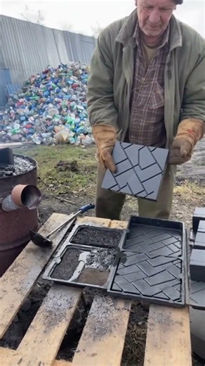 Плитка из мусора🗑️♻️
