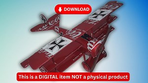 Soda Can Airplane Fokker DR1 Pop Can Aviation DIGITAL PLANS - Etsy