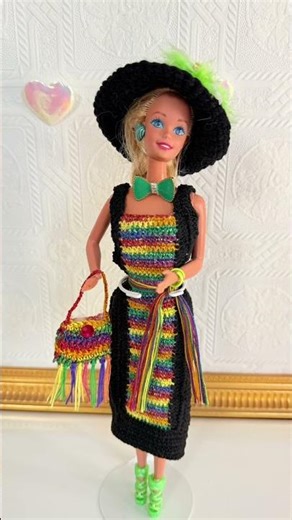 Chela’s_Crochet_Doll_Dresses_Design_Black_Collection