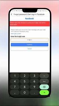 Please wait a few minutes to receive your 6 digit code before trying again Facebook problem fix 2025
