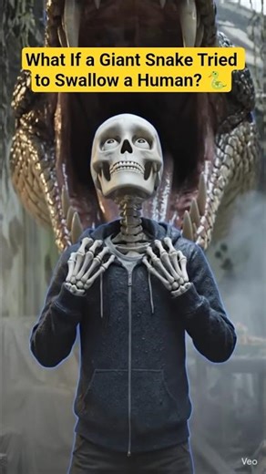 What If a Giant Snake Tried to Swallow a Human? 🐍