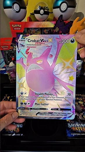 Shining Fates Shiny Crobat V Max Premium Collection Box Opening Part 1 #pokemon #unboxing #shorts