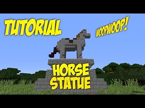 Minecraft How To Build A Horse Statue Tutorial
